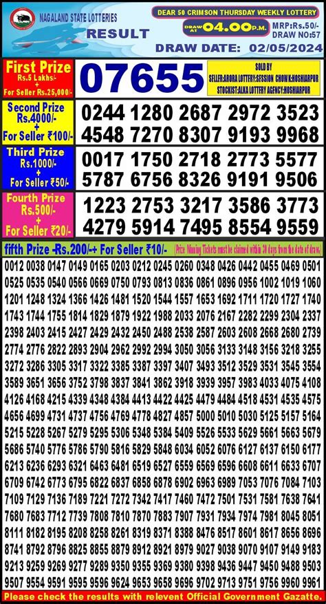 dear 50 crimson thursday weekly lottery|Dear 50 Crimson Thursday Weekly Lottery Live 4pm .